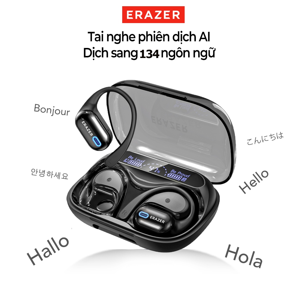 Lenovo erazer XP18 Tai Nghe Phiên Dịch AI Bluetooth 6.0 Màn hình LED hiển thị nguồn Pin dung lượng lớn 3000mAh Tai nghe sạc dự phòng Chất lượng âm thanh HiFi Chống nước Thiết kế nhỏ gọn ASMR | BigBuy360 - bigbuy360.vn