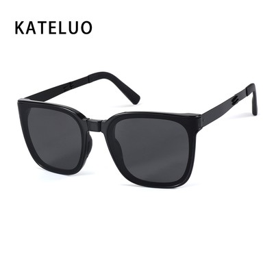 KATELUO Kính râm bảo vệ tia cực tím có thể gập lại dành cho nữ KATLUO Kính râm gấp nhẹ và giảm béo sành điệu cho mùa hè KB060