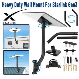 HdoorLink Gắn Tường Hạng Nặng Có Ống Adapter Cho Starlink Gen3 Giá Đỡ Xoay Starlink V3 Lắp Đặt Giá Treo Tường Dài