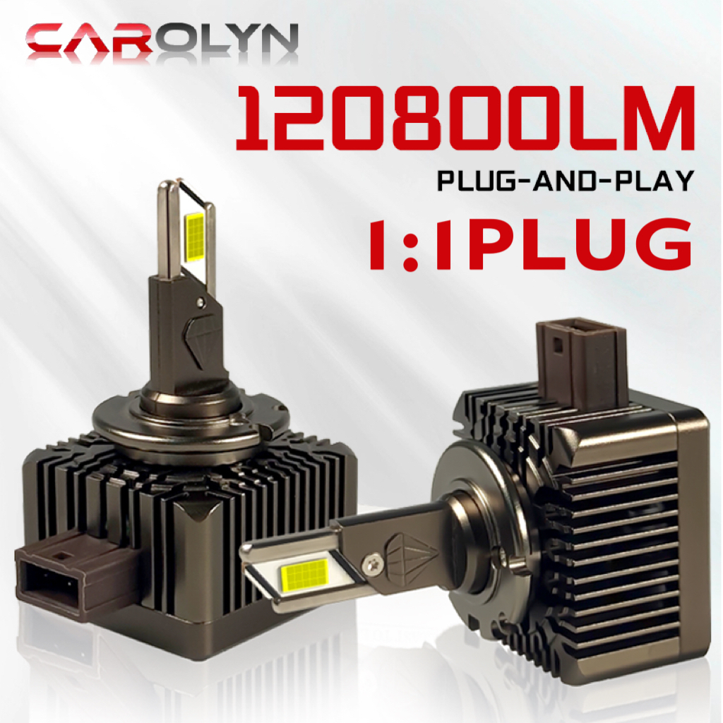 Đèn pha ô tô LED CAROLYN 100W D1S Bóng đèn HID D3S D2S D4S D5S D8S D1R D3R 6500K Đèn tự động 1: 1 Pl