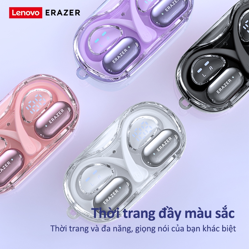 Lenovo ERAZER XF56 Tai Nghe Phiên Dịch AI thông minh AI Tai nghe Bluetooth Bluetooth 6.0 Dịch thuật thời gian thực 134 ngôn ngữ Màn hình LED hiển thị nguồn Hiệu ứng âm thanh HIFI Độ trễ thấp | BigBuy360 - bigbuy360.vn