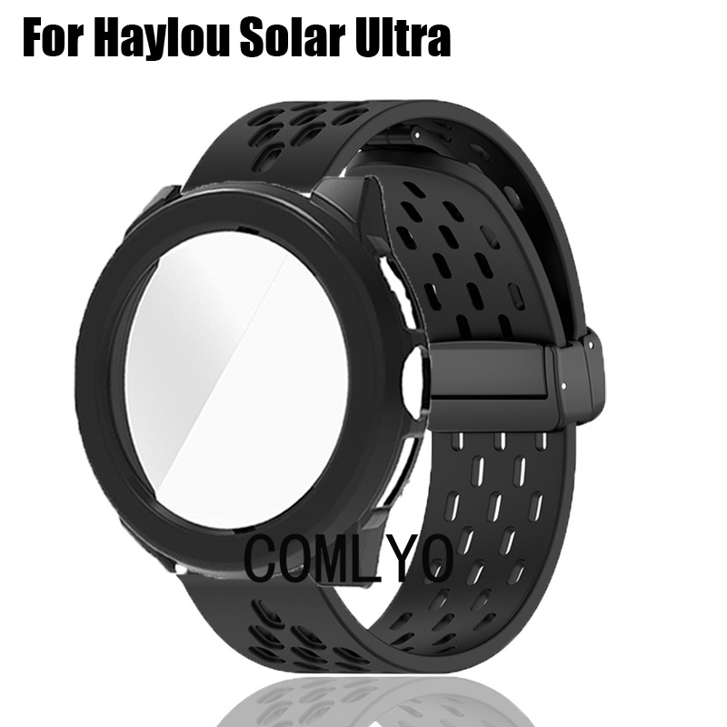 Dành Cho Haylou Solar Ultra Smart Watch Case Dây Đeo Bảo Vệ Ốp Lưng Bao Silicon Mềm Thể Thao Dây Đeo
