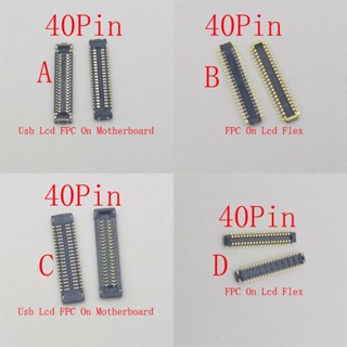 1-10 Cái Màn Hình Lcd Đầu Nối FPC Cắm Usb Cho Samsung A045 M04 M045 A05S A057F A14 4G A145F A04 M14 M145 Galaxy Sạc Flex Jack Liên Hệ A045F A145P Trên Tàu 40 Pin