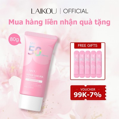 Sữa Chống Nắng LAIKOU Sunplay nâng tone 80g Dưỡng Da SPF 50 PA+++ Sunscreen kiềm dầu
