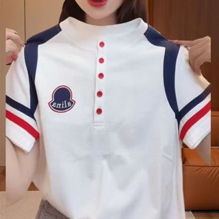 Áo Thun Nữ Chặn Màu Tay Ngắn Mùa Hè 2025 Xu Hướng Top Ins Đời Sống