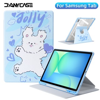  360° Ốp Lưng Xoay Được Cho Samsung Galaxy Tab S10 FE Plus 2025 A9 Plus A8 S9 FE Plus S8 S7 S10 Plus 12.4 inch S6 Lite Flip Cover 