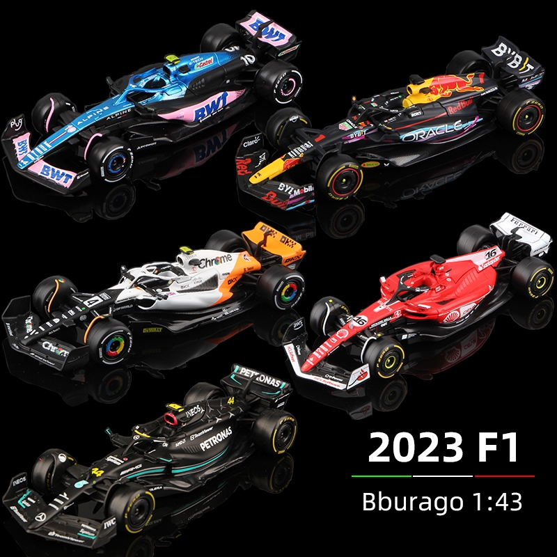 Bburago 1: 43 2023 F1 Model RB19 W14 SF23 A523 AMR23 Đua Xe Hợp Kim Xe Đồ Chơi Red Bull Mercedes Apl