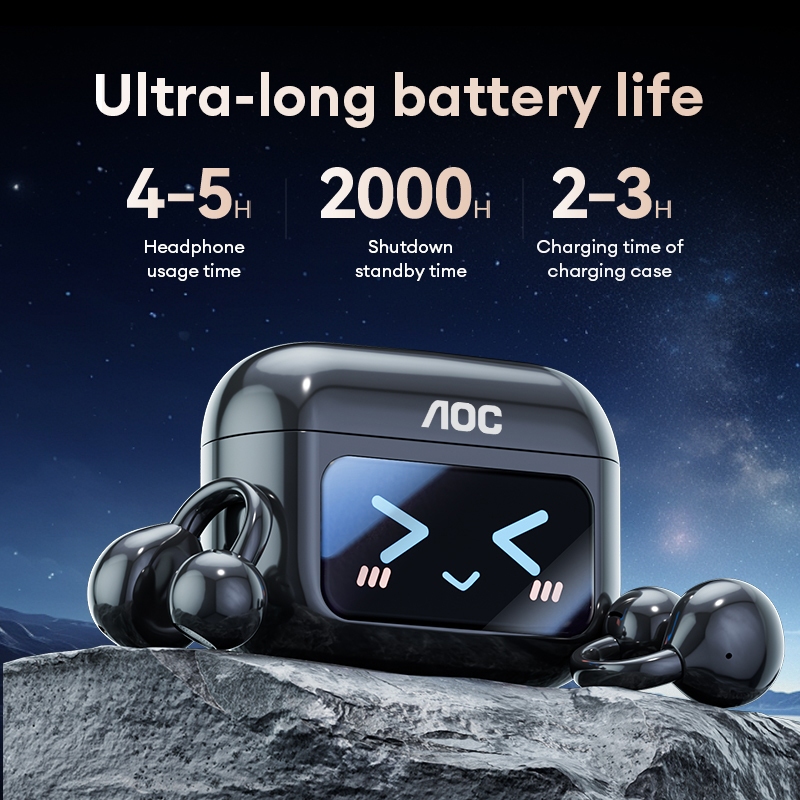 Tai nghe Bluetooth tai mở AOC-ACD3521 Giảm tiếng ồn HIFI Cảm ứng thông minh Chế độ kép Giảm tiếng ồn Bluetooth 5.4 | BigBuy360 - bigbuy360.vn