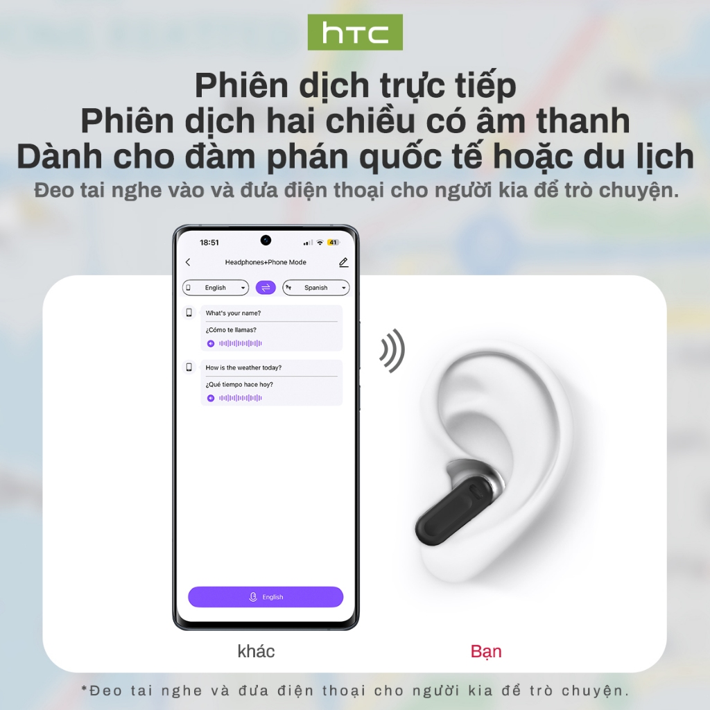 HTC NE20 AI Tai nghe dịch thuật LCD HIFI Màn hình điện tử Tai nghe Bluetooth V6.0 Độ trễ thấp tai nghe không dây Chống nước IPX4 Tai nghe thể thao | BigBuy360 - bigbuy360.vn