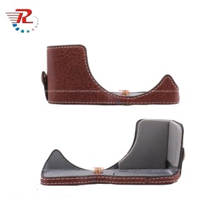 Túi đựng nửa hộp đựng máy ảnh bằng da sang trọng cho máy ảnh Canon M10