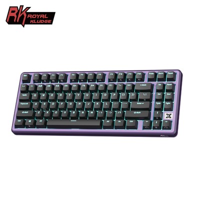 Royal Kludge RK X87 Blackberry Mousse 88 Key 80% Có Đệm Bàn Phím Cơ Có Dây