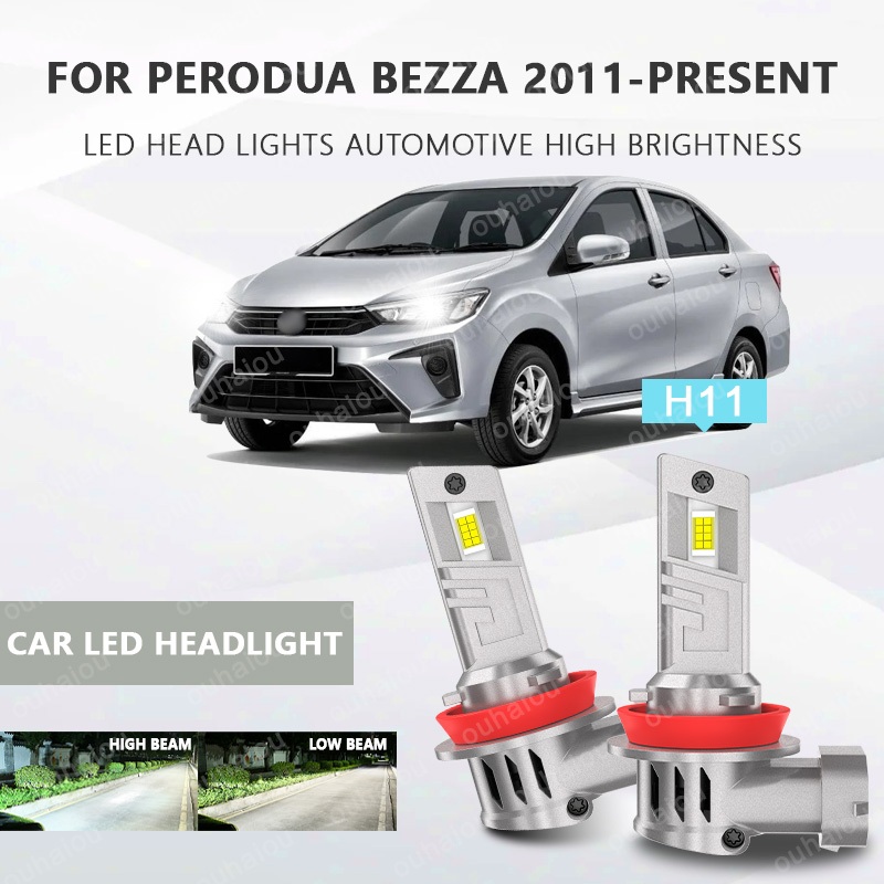 CHO Perodua BEZZA 2011-Đèn pha LED ô tô H11 Đèn pha ô tô LED siêu sáng