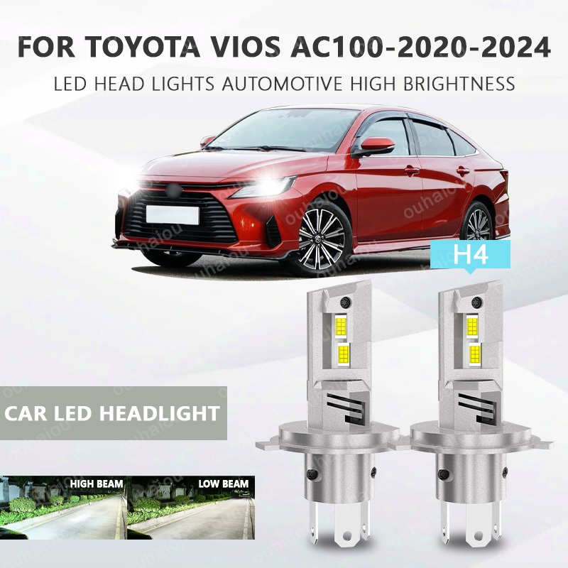 CHO TOYOTA VIOS AC100-2020-2024 Đèn pha LED ô tô H4 Đèn pha ô tô LED siêu sáng