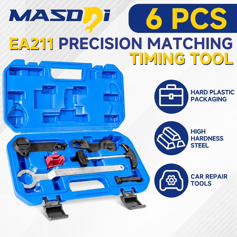 Masdsi 6 chiếc EA211 Công cụ định giờ phù hợp chính xác, Bộ công cụ định giờ trục cam và trục khuỷu,