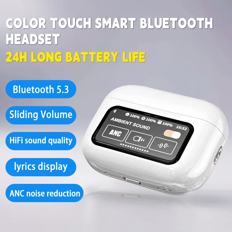 Tai nghe Bluetooth YWK A9pro có màn hình cảm ứng