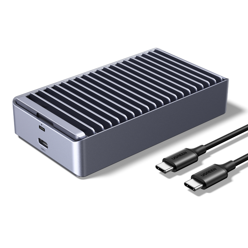 Vỏ SSD M.2 UGREEN USB-C sang M.2 NVME 40Gbps cho SSD PCIe / NVMe lên đến 8TB, Plug & Play