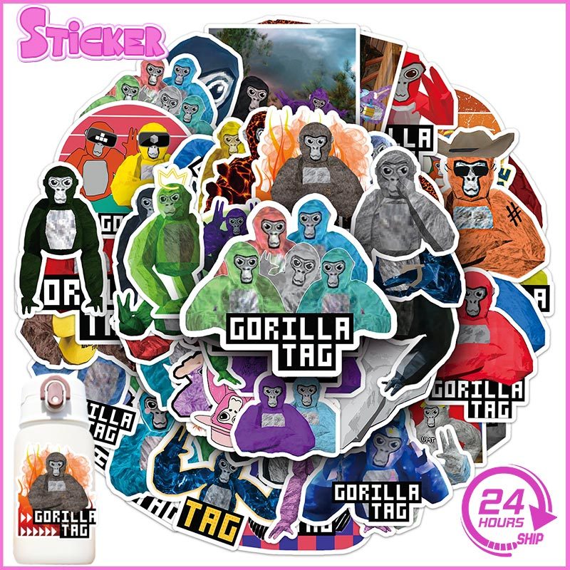 Bộ 50 Hot Gorilla Tag Series Dán Trò Chơi Thời Trang DIY Chống Thấm Nước Đề Can Doodle Dán