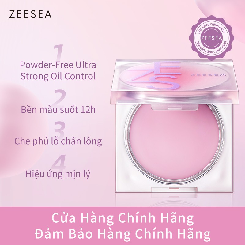Bột kiểm soát dầu ZEESEA, Kem che khuyết điểm lỗ chân lông, Kiểm soát dầu 8 giờ, Công nghệ làm kem sáng tạo, 8.5g-1