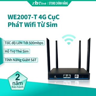 phát wifi 4 Râu Router Tín hiệu bộ định tuyến 4G mạnh mẽ ZBTlink có thể SIM 300/500Mbps 4G modem 2.4GHz router Home router