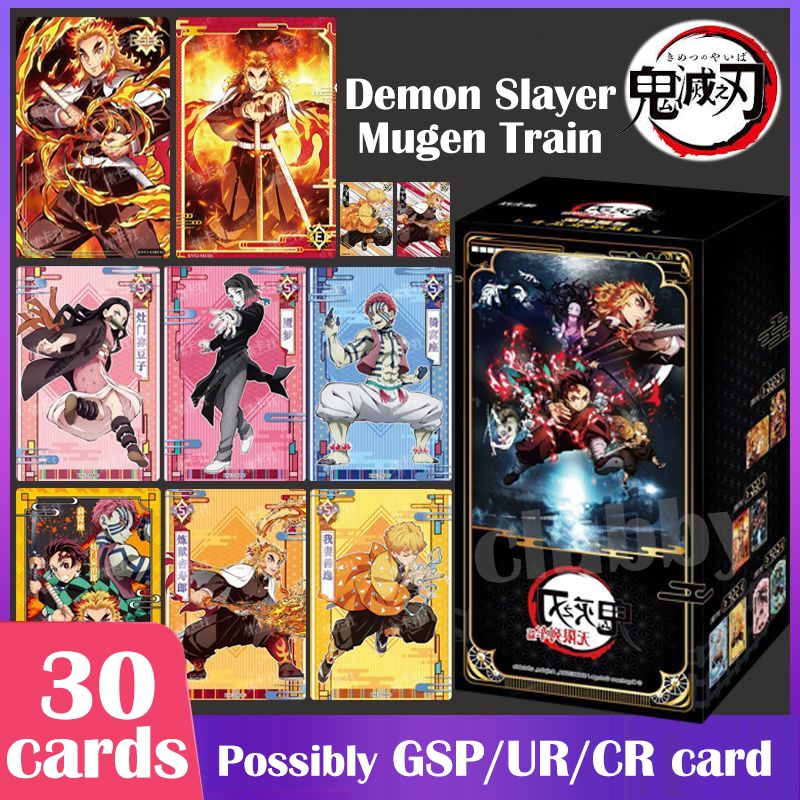 Bộ 30 Card Thanh gươm diệt quỷ dày demon slayer Muichiro hiếm SEC/GSP/SSP card game anime quà tặng