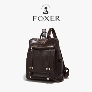 Ba lô nữ FOXER Thiết kế thời trang phong cách retro chống nước dung lượng lớn