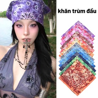  Khăn trùm đầu 55cm bandana 15 màu Chống nắng khăn đội đầu băng đô thời trang cho nam nữ L103 