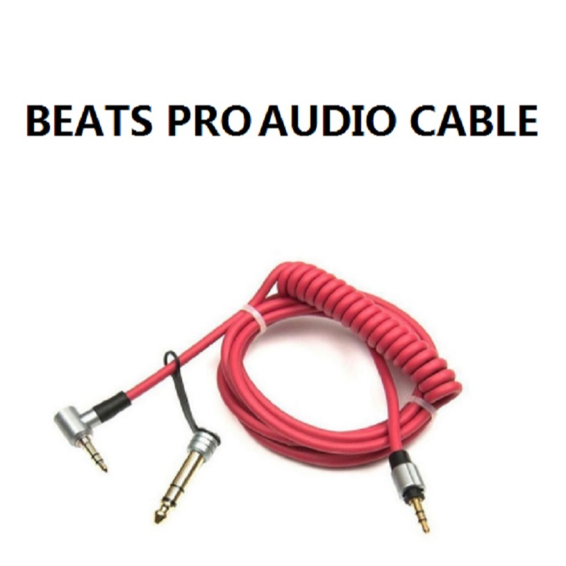 Thay Thế Cáp Âm Thanh Chính Hãng Cho Tai Nghe Beats Pro Cáp Âm Thanh 3.5 Mm Nam Có logo Dây Lò Xo