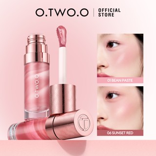 O.two.o Lỏng Blush 6 Màu Mềm Mờ Hoàn Thiện Dài Tự Nhiên Nữ Tính Cheek Dễ Dàng Pha Trộn Họa Tiết Kem Mượt 12.5g