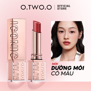 O.two.o Son Môi Satin Dưỡng Ẩm Mềm Mượt & Tinh Chất Bóng Dưỡng Ẩm Lâu Dài Không Dính Môi 3.8g
