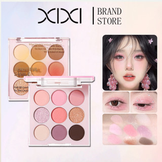  Bảng Phấn Mắt XIXI 9 Màu - Mờ Chống Thấm Nước Lâu Dài Lấp Lánh Sắc Tố Cao Tự Nhiên Phong Cách Hàn Quốc Nâu Hồng Tông Màu Trang Điểm Mắt D701 