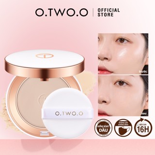 Phấn phủ dạng nén O.TWO.O trang điểm kiềm dầu chống thấm nước 100g có bông phấn