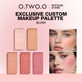 O.TWO.O Blush Powder Long Lasting Peach Rosy Cheeks Face Makeup Net Wt. 4.5g