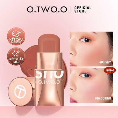 O.two.o Trang Điểm Blush Stick Hydrating Gloss Lip & Cheek 8 Màu Sắc Tự Nhiên Lâu Dài Không Dính Dễ Dàng Áp Dụng Mỹ Phẩm Làm Đẹp Trang Điểm 26g