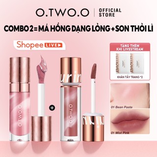   Live  O.TWO.O Matte Lipglaze & Phấn má hồng dạng lỏng màu nước 
