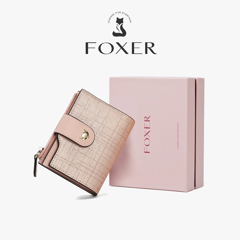 Ví và túi đựng tiền xu bằng da thật FOXER