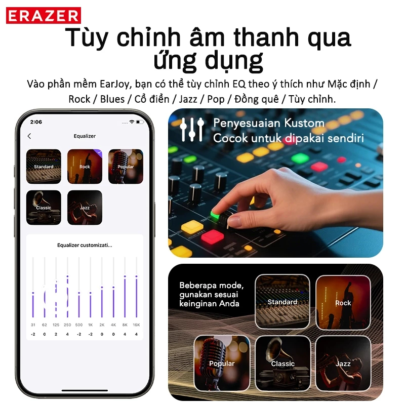 Lenovo ERAZER XF55 AI Dịch thuật thời gian thực Tai nghe Bluetooth Loại kẹp tai Tai nghe Bluetooth 6.0 Chất lượng âm thanh HiFi IPX5 Tai nghe không dây chống nước Bảo hành một năm | BigBuy360 - bigbuy360.vn
