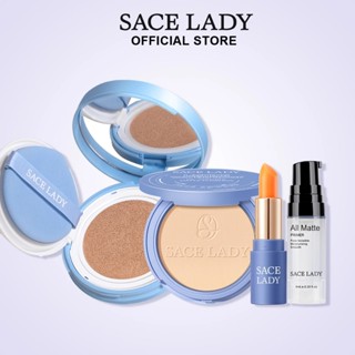 SACE LADY Bộ 3 Mỹ Phẩm Trang Diểm Nền Che Phủ Toàn Diện Kháng Nước Lâu Trôi