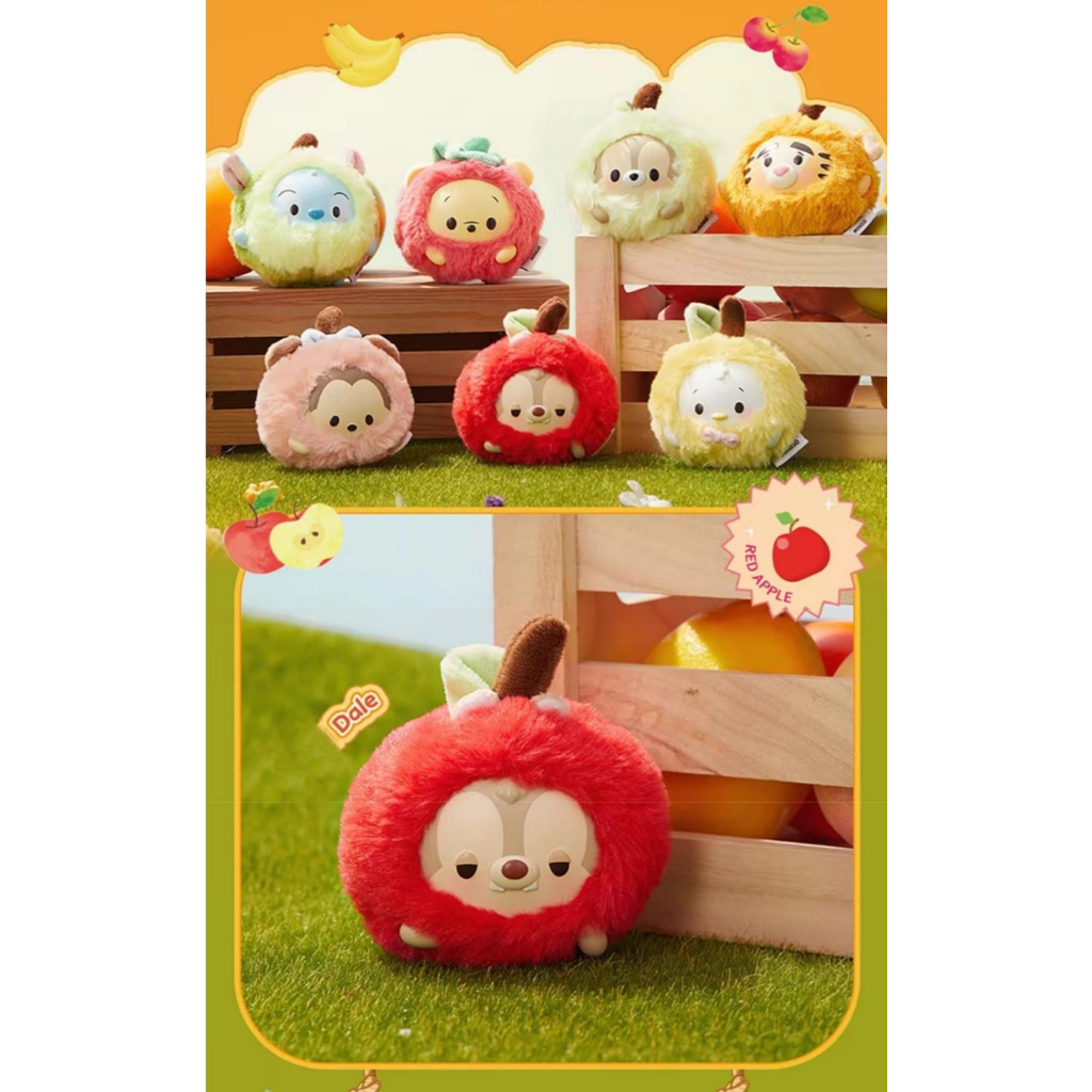 Disney Ufufy Fruit Collection Series Blind Box Toy Collection Vinyl Plus Stitch Winnie