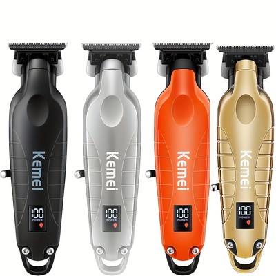 Kemei 2293 Chuyên Nghiệp Cắt Tóc Râu Máy cạo râu Nam Sạc Hoàn Thiện Máy Cắt Tóc Không Dây Không Gapped Cắt Tóc