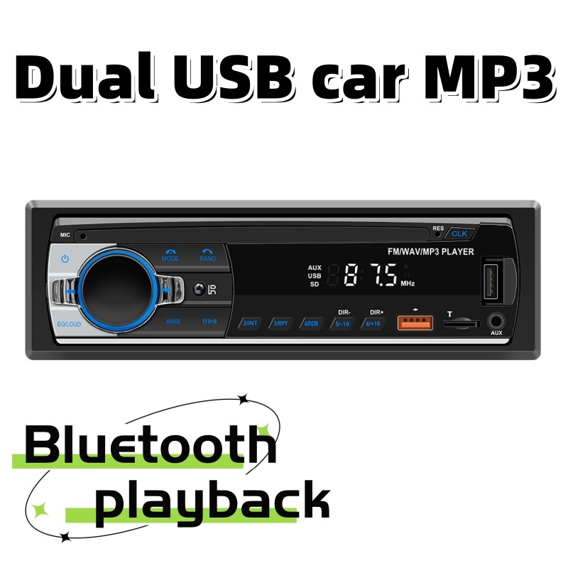 Máy nghe nhạc Bluetooth MP3 trên ô tô; Ổ đĩa Flash USB Bluetooth MP3 trong ô tô Thẻ TF Bộ thu sóng v