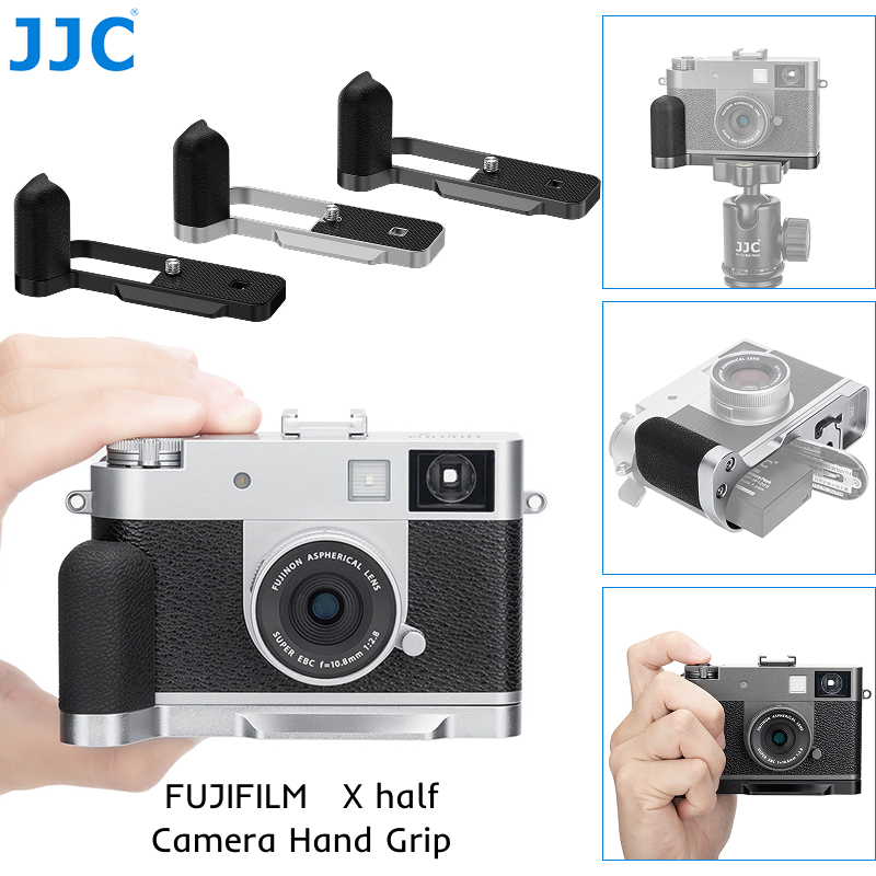 JJC Fuji xhalf Camera Tay Cầm Fujifilm X half X HF1 Tay Cầm Arca-Swiss Phong Cách Phát Hành Nhanh Đế