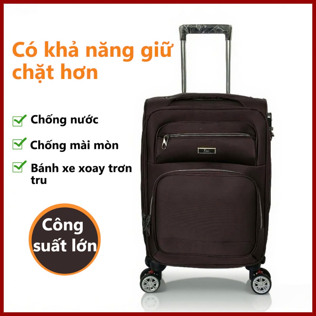 Vali vải, Vali du lịch, Vali xe đẩy vải, Vali sức chứa lớn, Vali size20/24/28