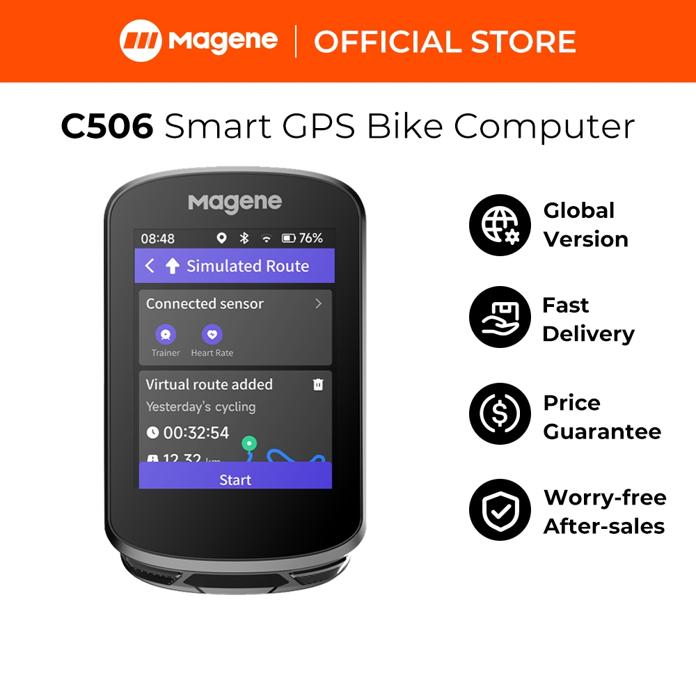 Magne C506 GPS Cho Xe Đạp - Điều Hướng, Wi-Fi, Màn Hình Cảm Ứng