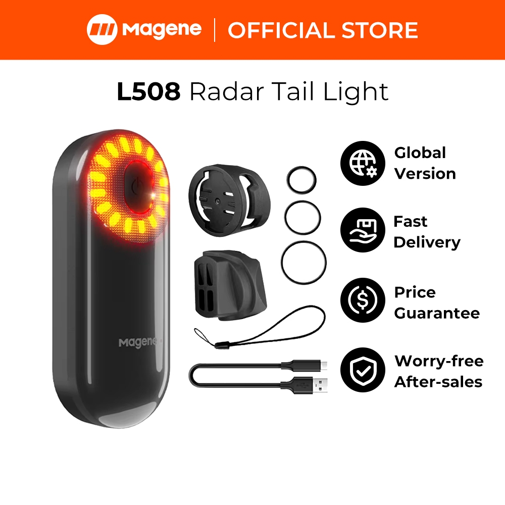 [Bảo hành chính thức] Đèn hậu Radar Magene L508 cho xe đạp - Chiếu sáng thông minh, cảm biến phanh, 