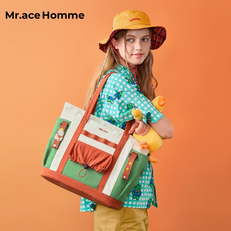 Túi Tote Mr.ace Homme GO DUCK Series Dung tích lớn Túi đeo vai đi làm & đi học 3379