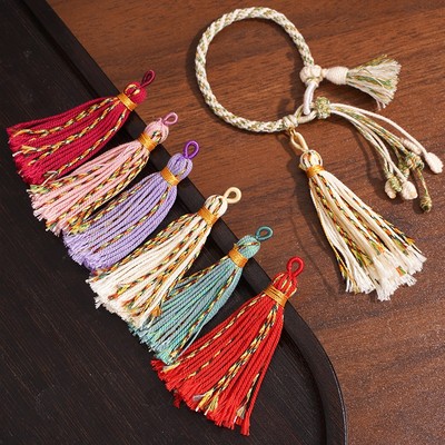 Phụ kiện Beadia bông nặn ren tua tây Tạng, kích thước khoảng 75mm, phù hợp làm trang sức handmade