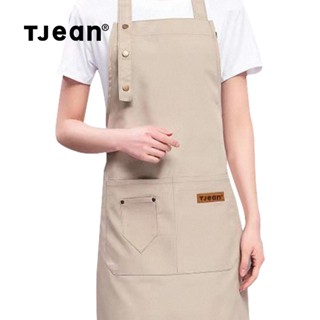 TJean Tạp dề vải Kaki Kích thước có thể điều chỉnh