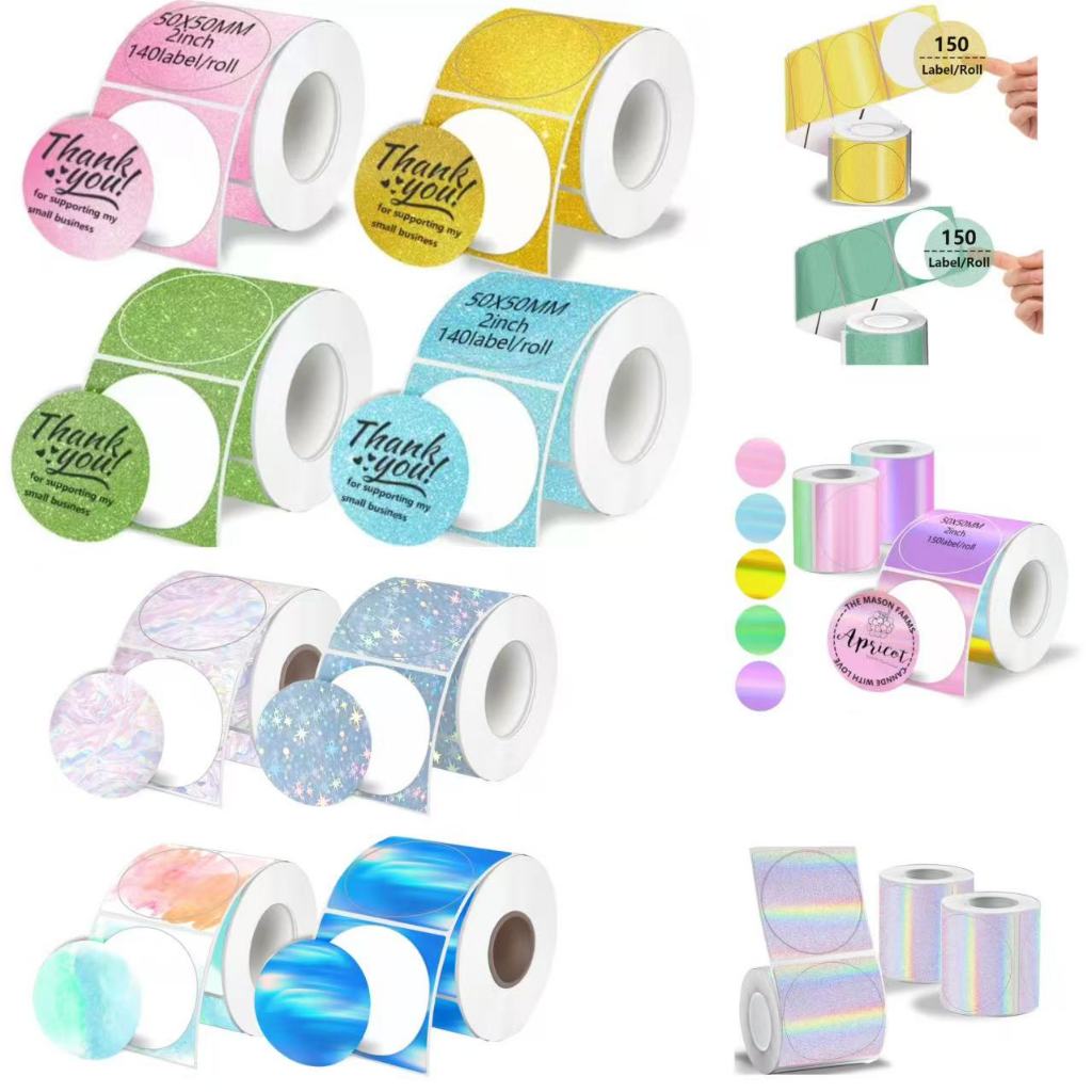 Dành cho Marklife P50 Phomemo M110 / M220 / M200, QLabel E210 Clabel 221B nhãn dán nhiệt màu trắng v