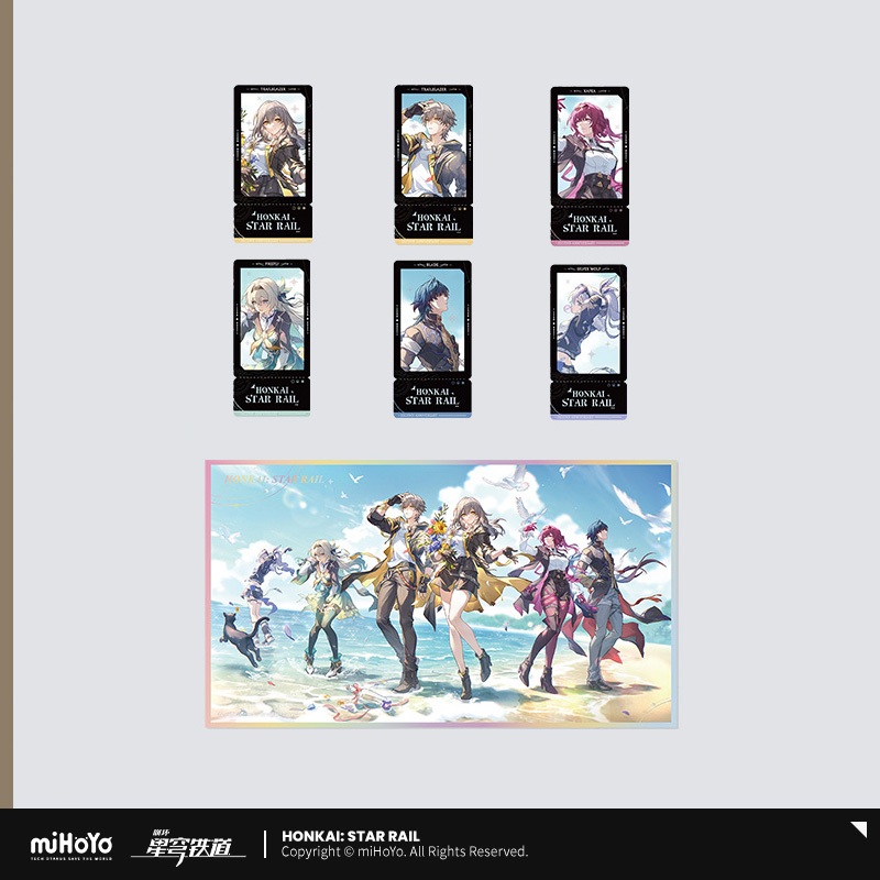Sunsyea Honkai Star Rail Official Merch miHoYo Chính Hãng Chính Hãng QDZL Series Thẻ Màu Lưỡi Giấy F