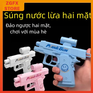 [Đồ chơi xảo quyệt] Súng nước đảo ngược hai mặt Đồ chơi bắn nước Súng nước sáng tạo Trò đùa vui nhộn Bạn bè Đồ chơi xảo quyệt Đồ chơi nước ngoài trời mùa hè Thích hợp cho trẻ em Người lớn Súng nước đồ chơi Súng đồ chơi